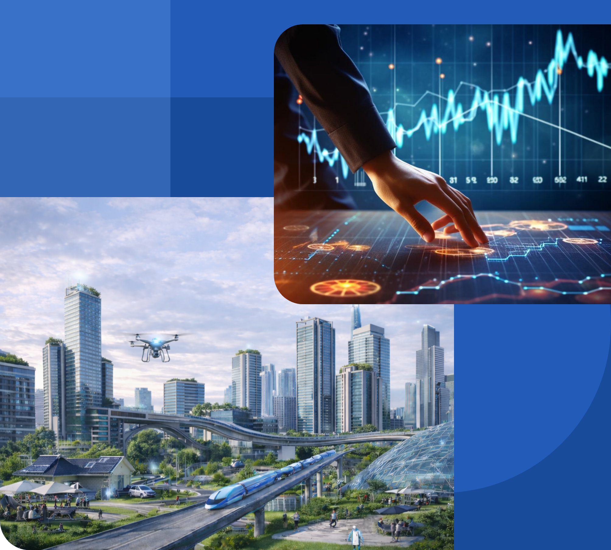 Futuristic cityscape